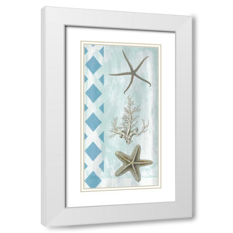 Tranquility White Modern Wood Framed Art Print with Double Matting by Lewis, Sheldon