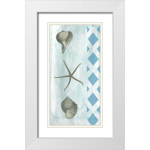 Tranquility 2 White Modern Wood Framed Art Print with Double Matting by Lewis, Sheldon