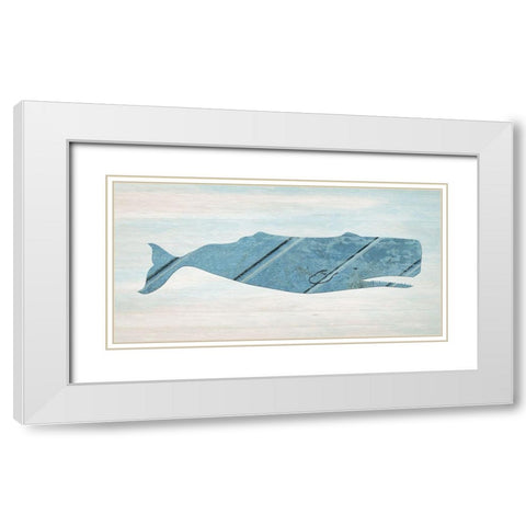 Migration White Modern Wood Framed Art Print with Double Matting by Lewis, Sheldon