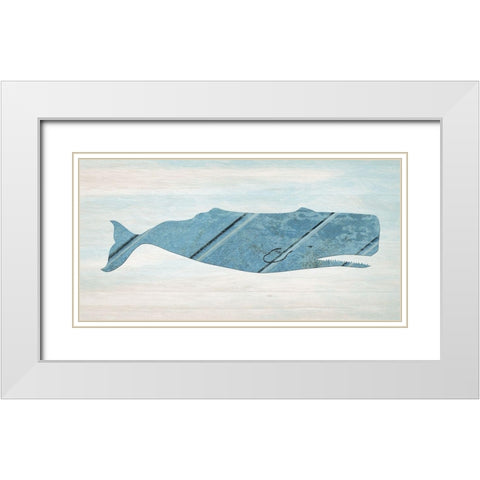 Migration White Modern Wood Framed Art Print with Double Matting by Lewis, Sheldon