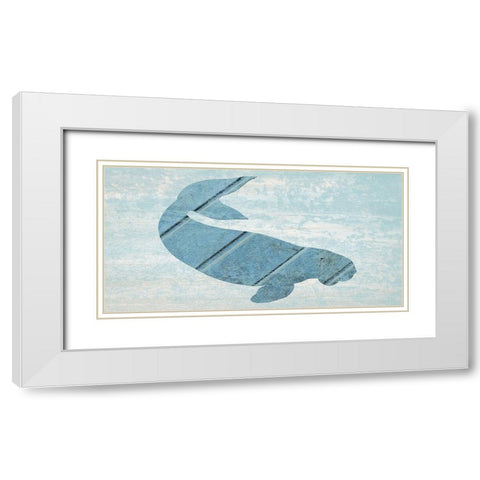Migration 2 White Modern Wood Framed Art Print with Double Matting by Lewis, Sheldon