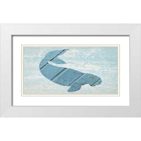 Migration 2 White Modern Wood Framed Art Print with Double Matting by Lewis, Sheldon