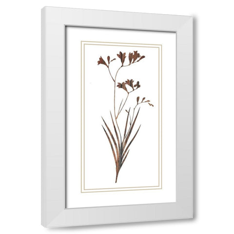 Earth Tone 2 White Modern Wood Framed Art Print with Double Matting by Lewis, Sheldon