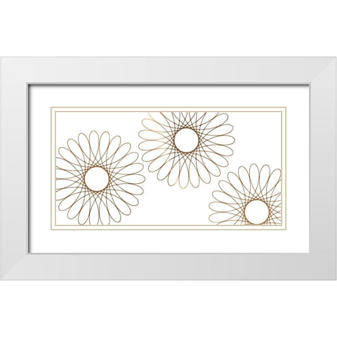 Samba 2 White Modern Wood Framed Art Print with Double Matting by Lewis, Sheldon