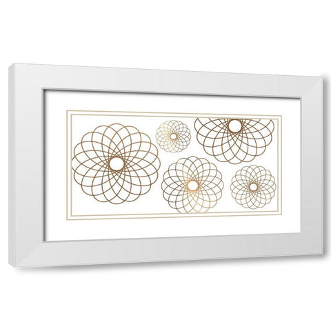 Samba 4 White Modern Wood Framed Art Print with Double Matting by Lewis, Sheldon