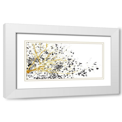 Balance Harmony White Modern Wood Framed Art Print with Double Matting by Lewis, Sheldon