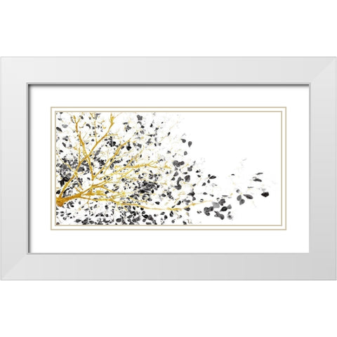 Balance Harmony White Modern Wood Framed Art Print with Double Matting by Lewis, Sheldon