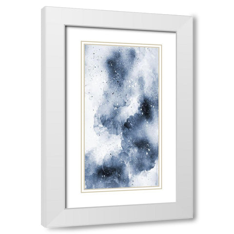 Midnight Blues 2 White Modern Wood Framed Art Print with Double Matting by Lewis, Sheldon