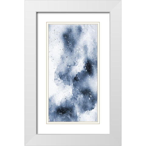 Midnight Blues 2 White Modern Wood Framed Art Print with Double Matting by Lewis, Sheldon