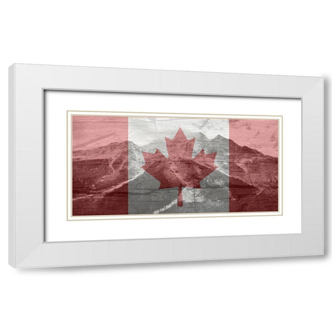 Canada 2 White Modern Wood Framed Art Print with Double Matting by Lewis, Sheldon