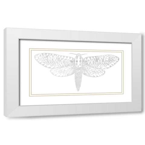 Floating Angel White Modern Wood Framed Art Print with Double Matting by Lewis, Sheldon