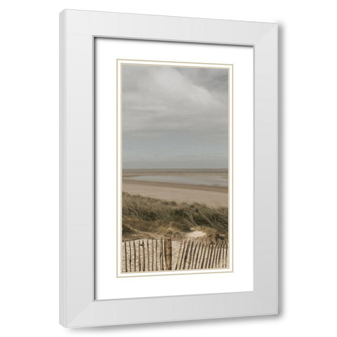 Bathway Beach 2 White Modern Wood Framed Art Print with Double Matting by Lewis, Sheldon