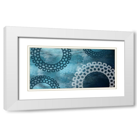 London Studio Abstract White Modern Wood Framed Art Print with Double Matting by Lewis, Sheldon