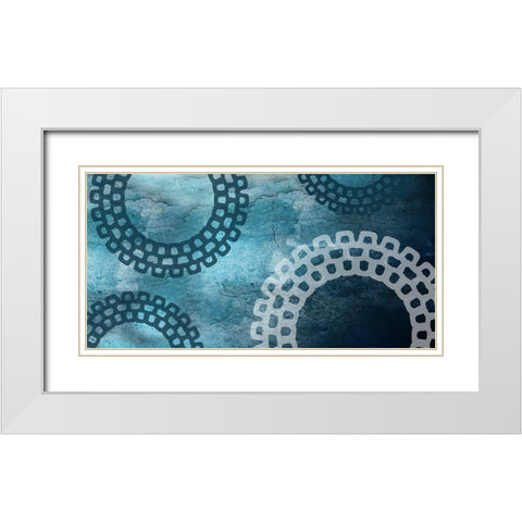 London Studio Abstract White Modern Wood Framed Art Print with Double Matting by Lewis, Sheldon