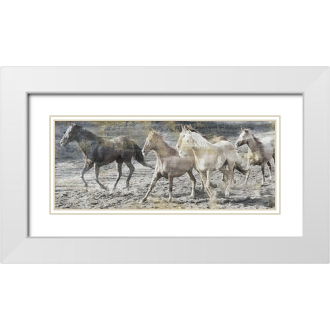 Free Spirits White Modern Wood Framed Art Print with Double Matting by Lewis, Sheldon