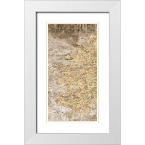 Natures Cluster White Modern Wood Framed Art Print with Double Matting by Lewis, Sheldon