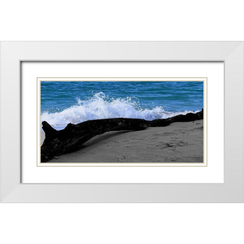 Drift Wood White Modern Wood Framed Art Print with Double Matting by Lewis, Sheldon