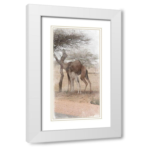 Family Dinner 2 White Modern Wood Framed Art Print with Double Matting by Lewis, Sheldon