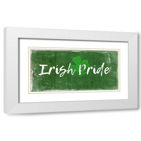 Irish Pride White Modern Wood Framed Art Print with Double Matting by Lewis, Sheldon
