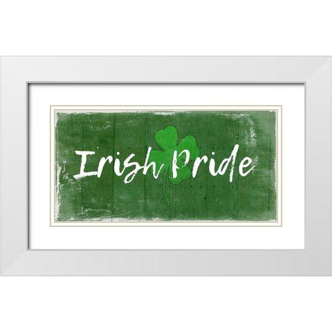 Irish Pride White Modern Wood Framed Art Print with Double Matting by Lewis, Sheldon