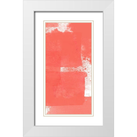 Coral Den 1 White Modern Wood Framed Art Print with Double Matting by Lewis, Sheldon