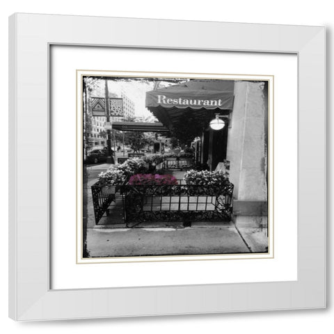 DC Purple Pop White Modern Wood Framed Art Print with Double Matting by Lewis, Sheldon