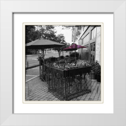MD Purple POP White Modern Wood Framed Art Print with Double Matting by Lewis, Sheldon