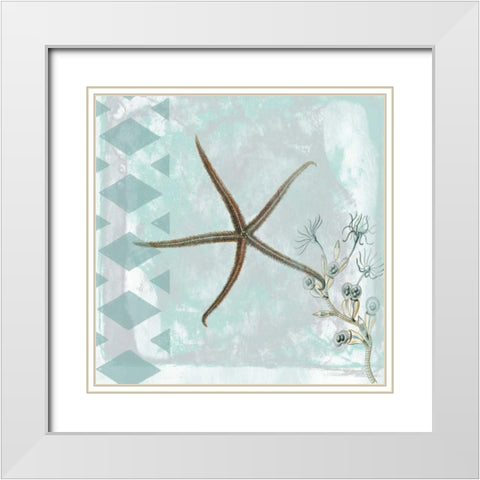 Tranquility 2 White Modern Wood Framed Art Print with Double Matting by Lewis, Sheldon