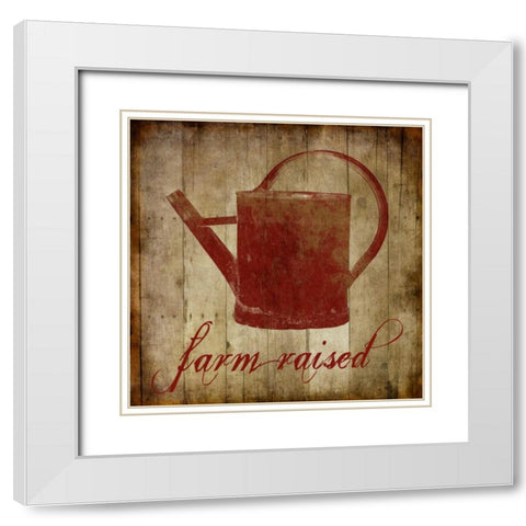 Farm Raised White Modern Wood Framed Art Print with Double Matting by Lewis, Sheldon