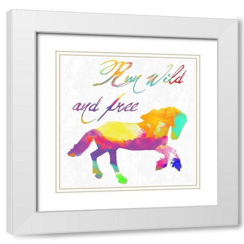 Gypsy Free White Modern Wood Framed Art Print with Double Matting by Lewis, Sheldon