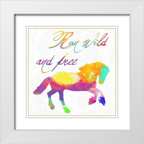 Gypsy Free White Modern Wood Framed Art Print with Double Matting by Lewis, Sheldon