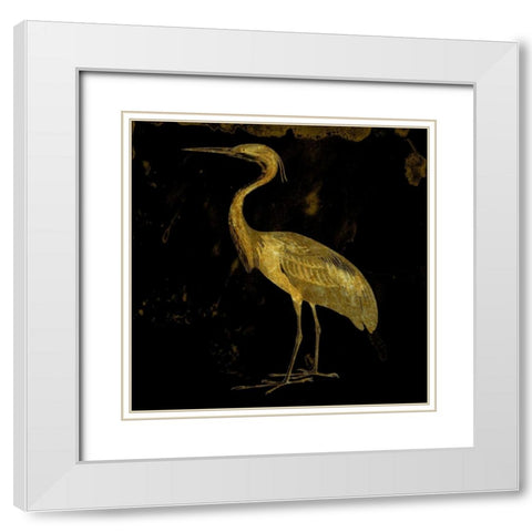 Golden Elegance White Modern Wood Framed Art Print with Double Matting by Lewis, Sheldon