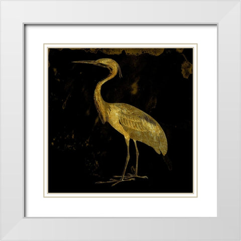 Golden Elegance White Modern Wood Framed Art Print with Double Matting by Lewis, Sheldon