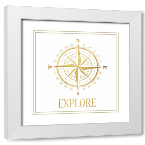 Explore White Modern Wood Framed Art Print with Double Matting by Lewis, Sheldon