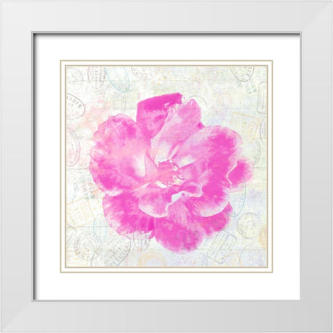 Floral Adevnture White Modern Wood Framed Art Print with Double Matting by Lewis, Sheldon