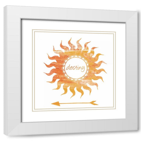 Follow The Sun 2 White Modern Wood Framed Art Print with Double Matting by Lewis, Sheldon