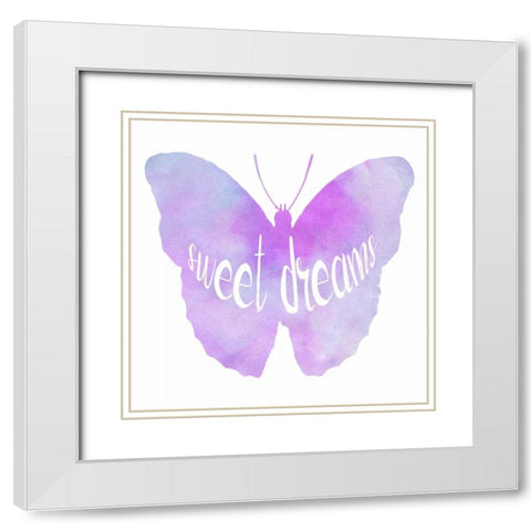 Dream On White Modern Wood Framed Art Print with Double Matting by Lewis, Sheldon