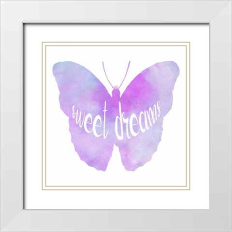 Dream On White Modern Wood Framed Art Print with Double Matting by Lewis, Sheldon