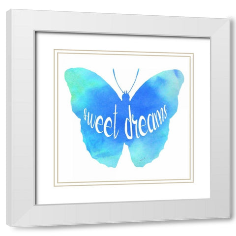 Dreams White Modern Wood Framed Art Print with Double Matting by Lewis, Sheldon