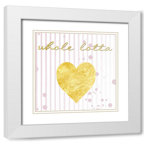 Lotta Love White Modern Wood Framed Art Print with Double Matting by Lewis, Sheldon