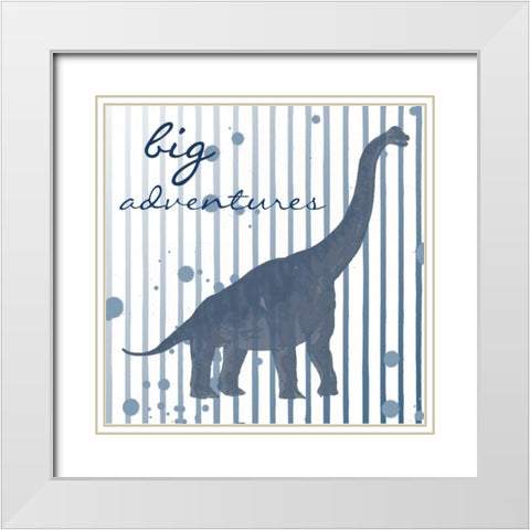 Big Adventures White Modern Wood Framed Art Print with Double Matting by Lewis, Sheldon