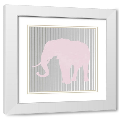 Hey White Modern Wood Framed Art Print with Double Matting by Lewis, Sheldon