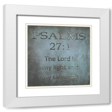 The Lord White Modern Wood Framed Art Print with Double Matting by Lewis, Sheldon