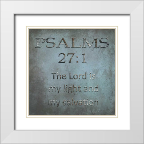 The Lord White Modern Wood Framed Art Print with Double Matting by Lewis, Sheldon