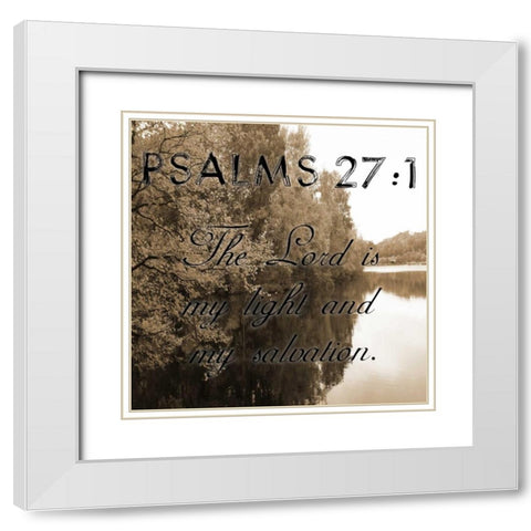 My Salvation White Modern Wood Framed Art Print with Double Matting by Lewis, Sheldon