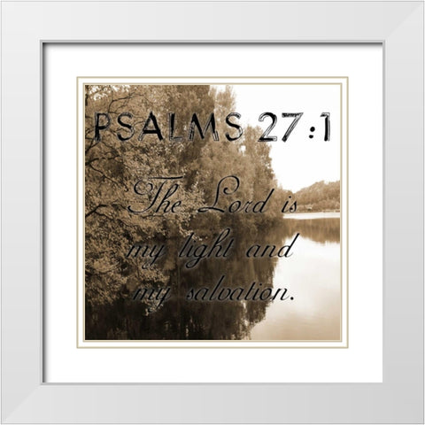 My Salvation White Modern Wood Framed Art Print with Double Matting by Lewis, Sheldon