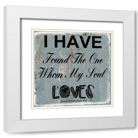 Song Of Soloman White Modern Wood Framed Art Print with Double Matting by Lewis, Sheldon