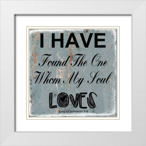 Song Of Soloman White Modern Wood Framed Art Print with Double Matting by Lewis, Sheldon