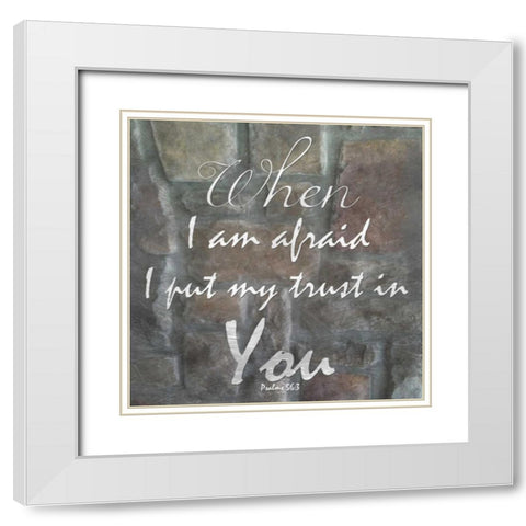 My Trust In You White Modern Wood Framed Art Print with Double Matting by Lewis, Sheldon