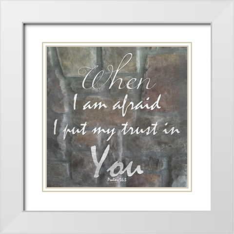 My Trust In You White Modern Wood Framed Art Print with Double Matting by Lewis, Sheldon